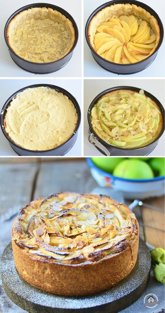 Apfel Mazarin Kuchen - Apple Mazarin Cake