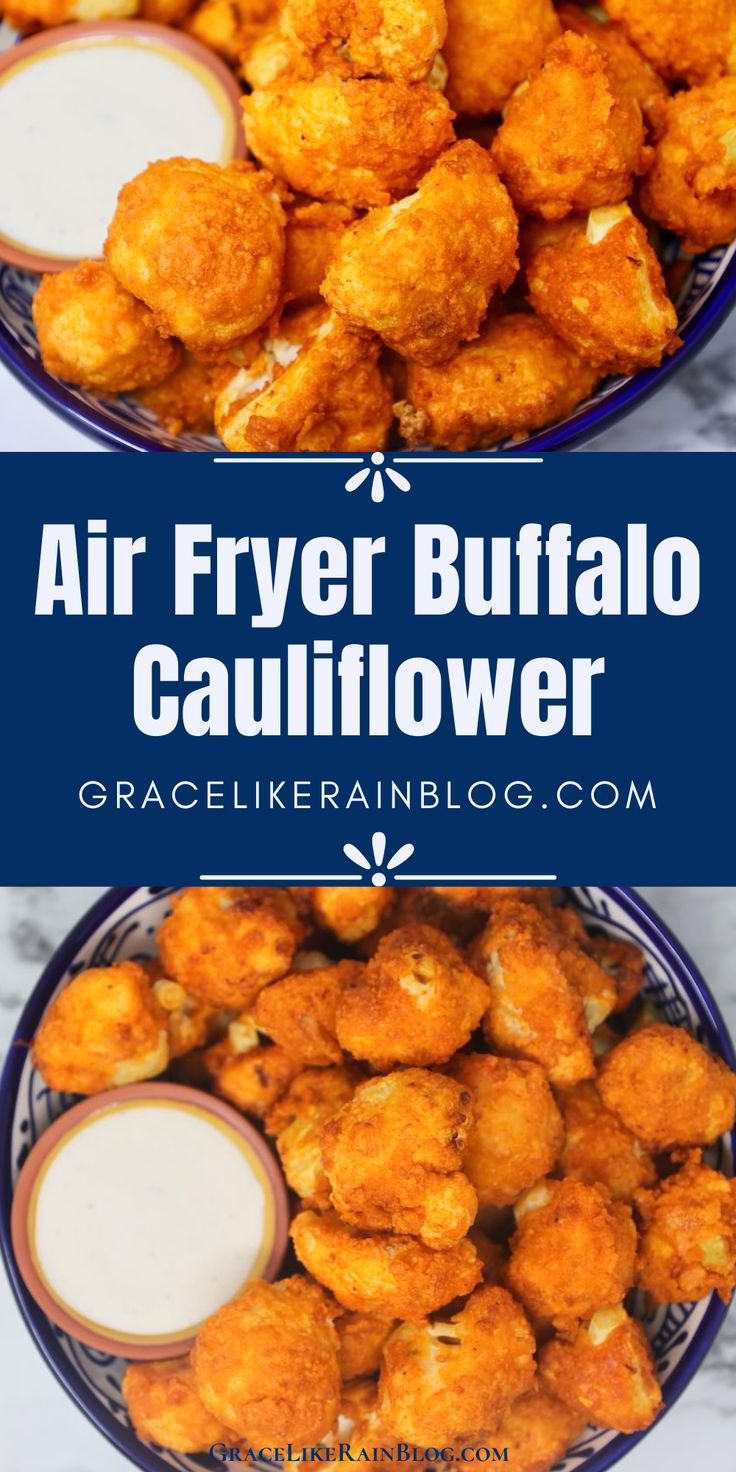 Air Fryer Buffalo Cauliflower Bites