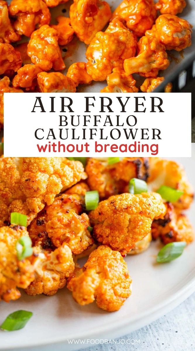 Air-Fried Buffalo Cauliflower Bites