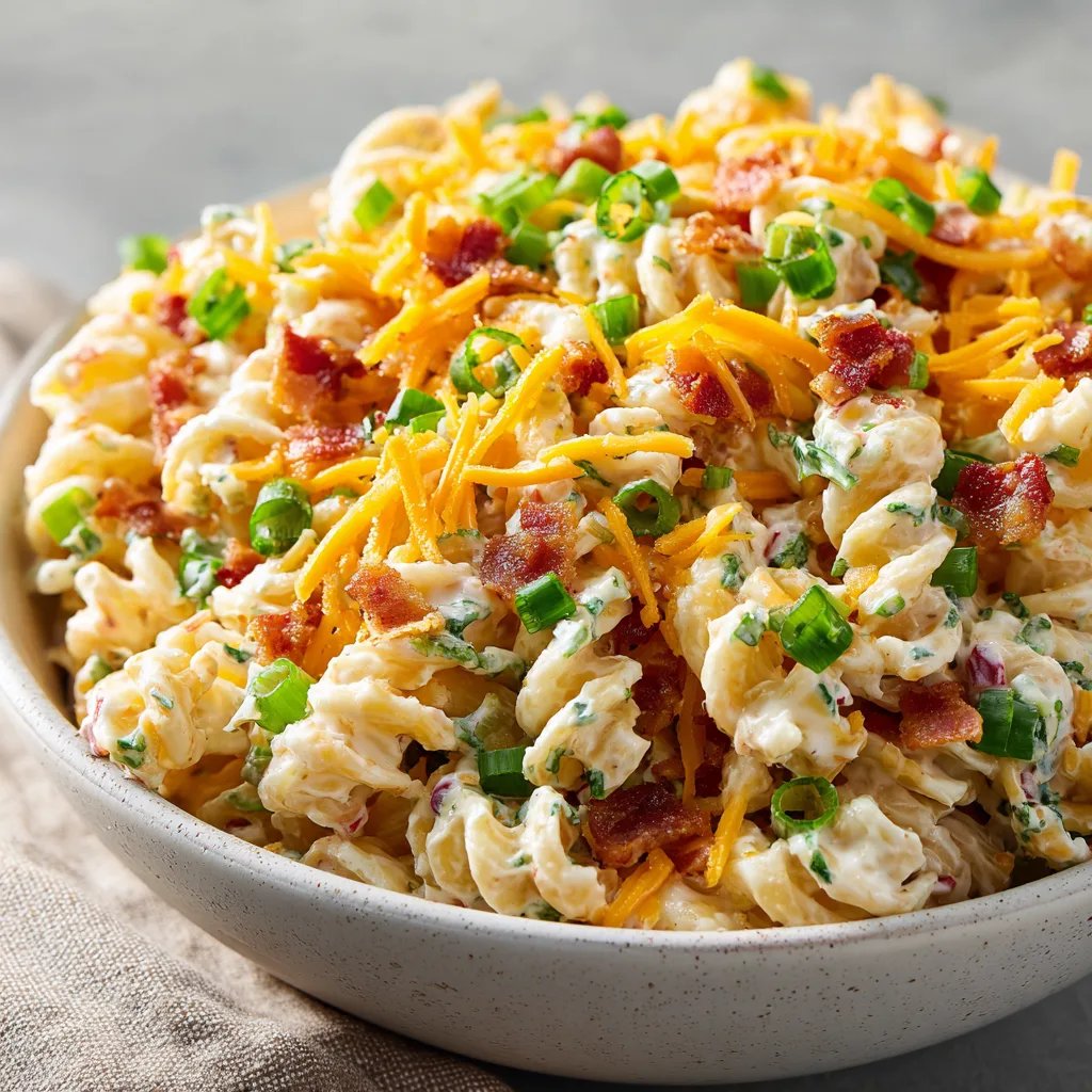 Cheesy Bacon Ranch Pasta Salad That Everyone Will Love!