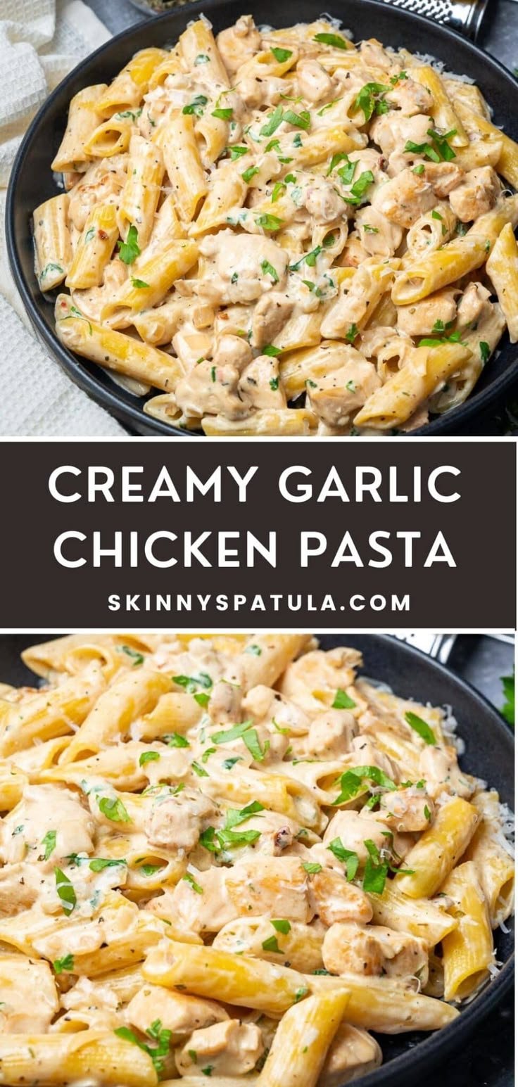 Creamy Garlic Chicken Pasta