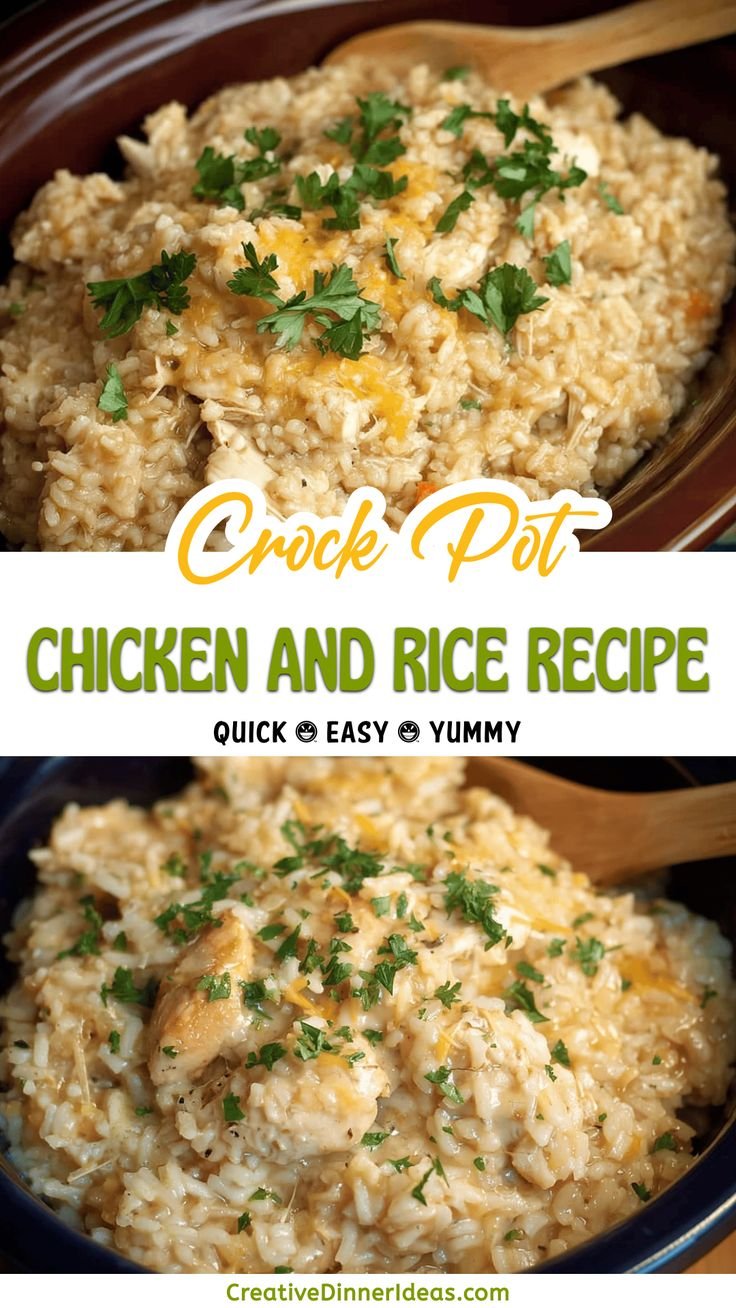 Easy Slow Cooker Chicken Rice