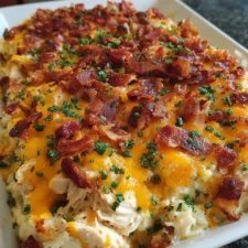 Crack Chicken Bacon Auflauf