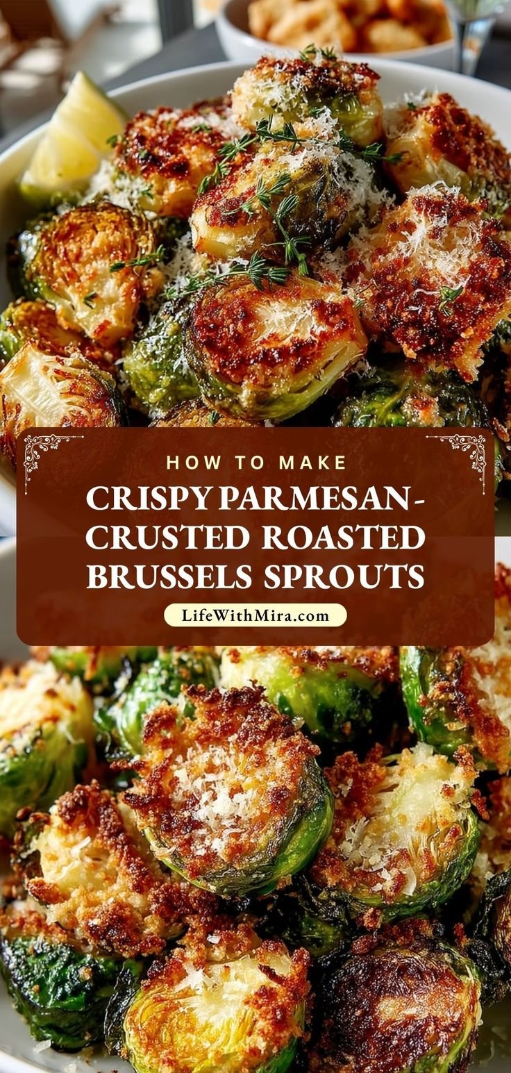 Crispy Parmesan-Crusted Brussels Sprouts