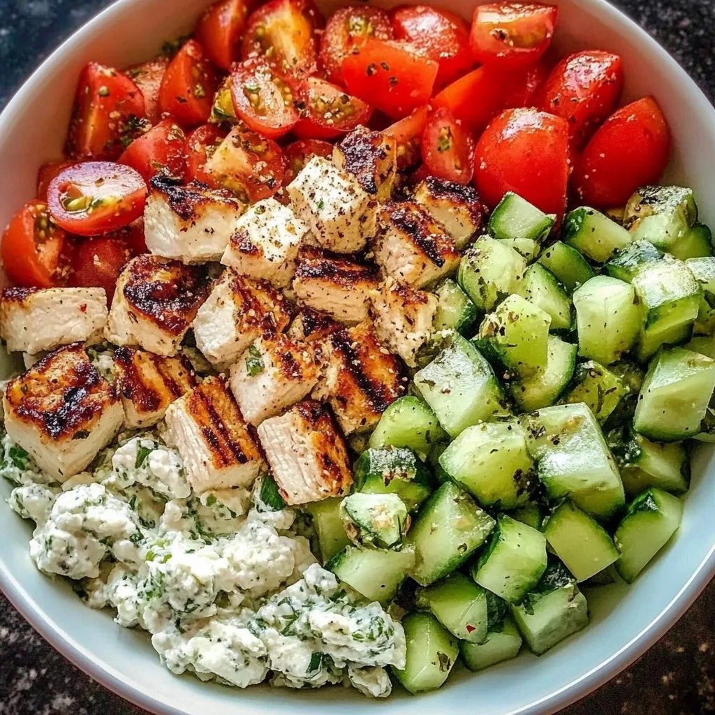 Griechische Hähnchen-Bowls