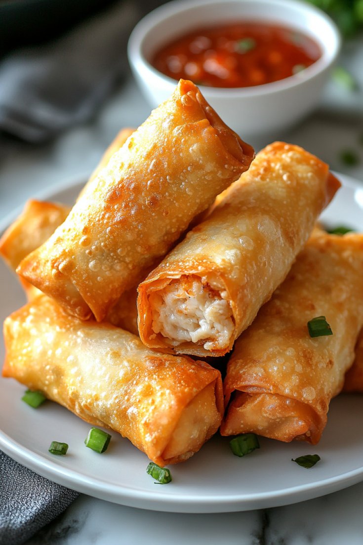 Crab Rangoon Egg Rolls