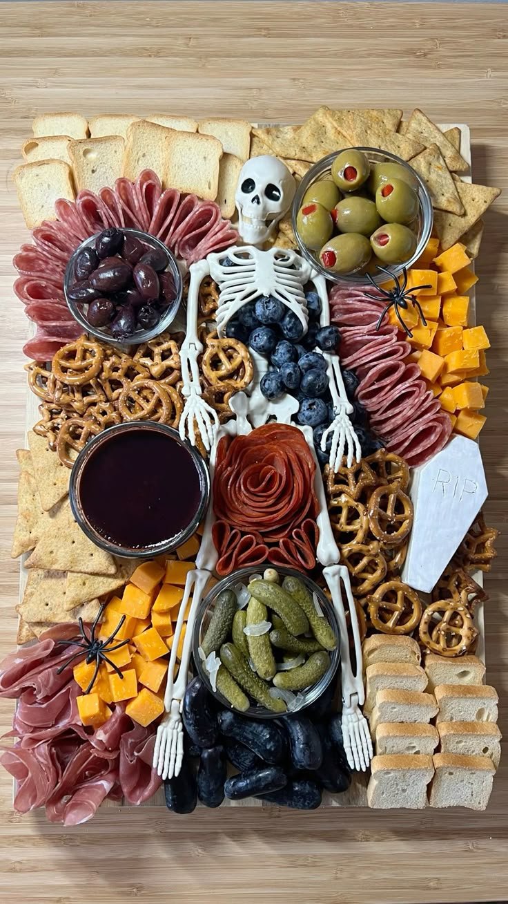 Halloween charcuterie board inspo