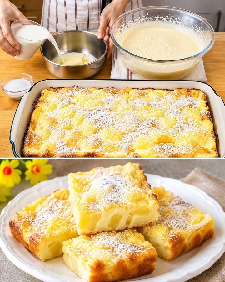 Apfel Puddingkuchen