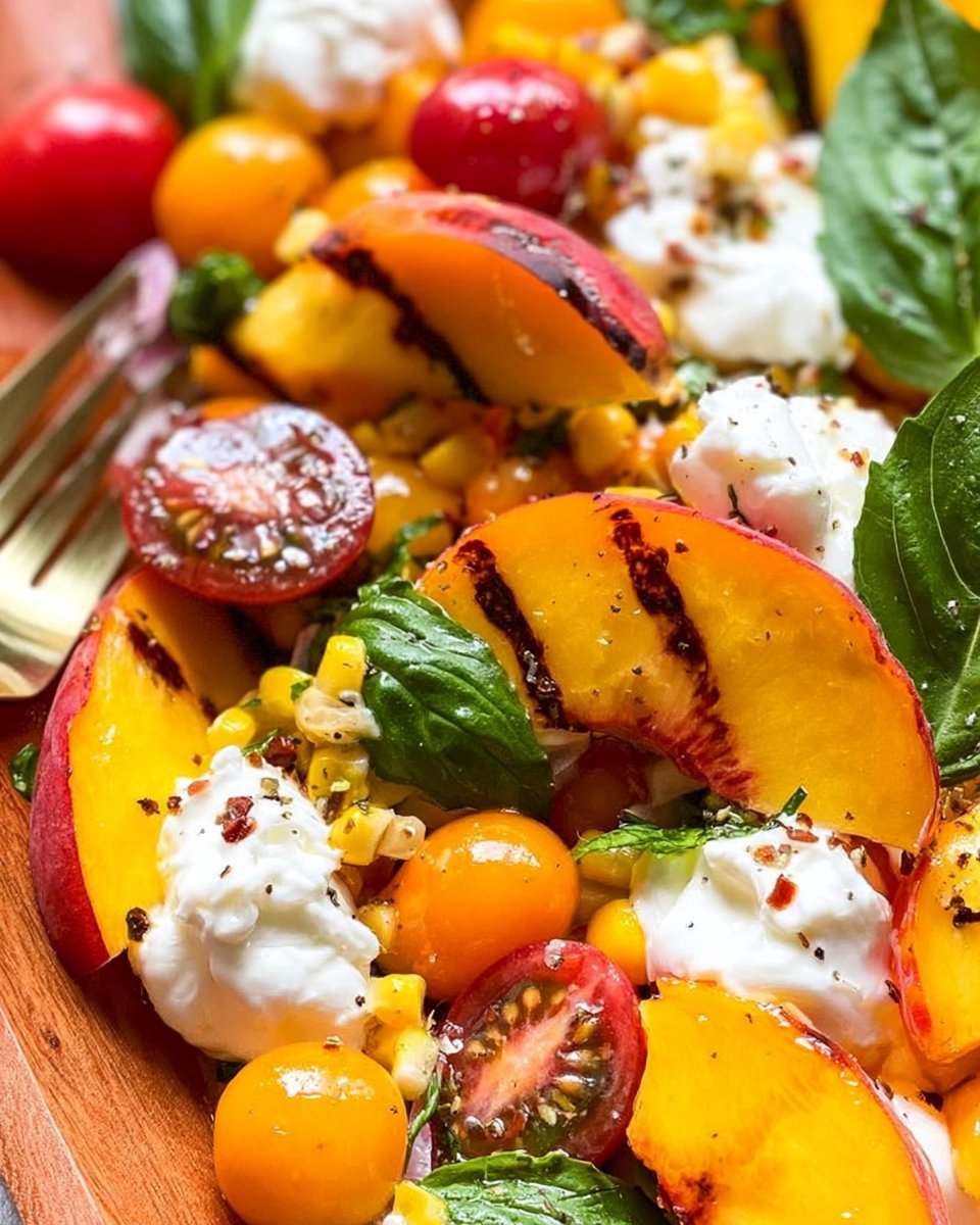 Burrata Peach Salad