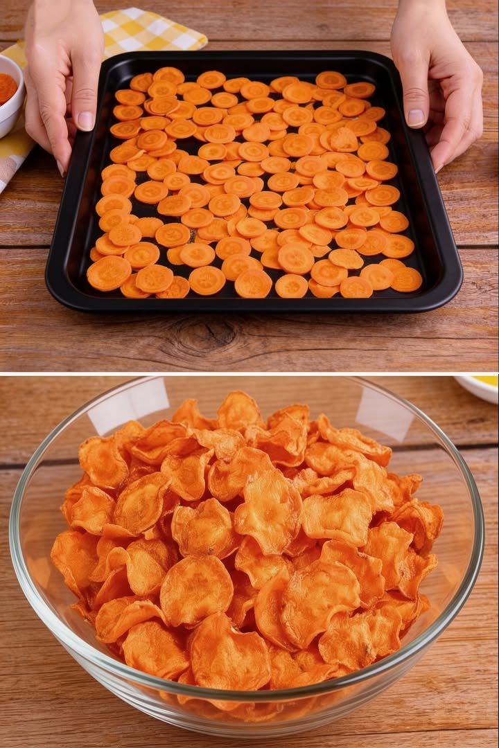 Ofen-Karottenchips