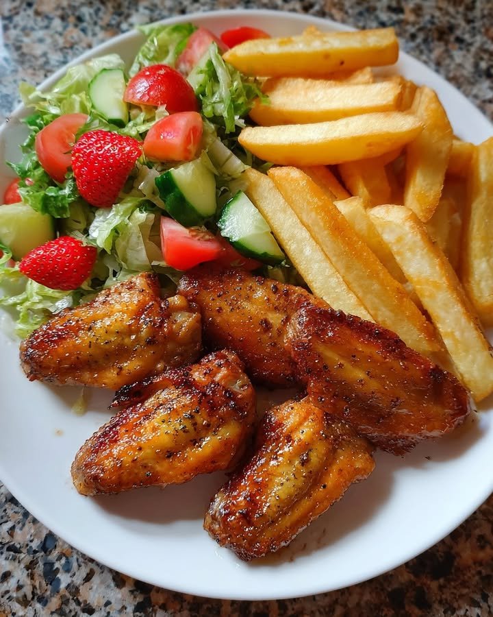 Crispy Chicken Wings Plate