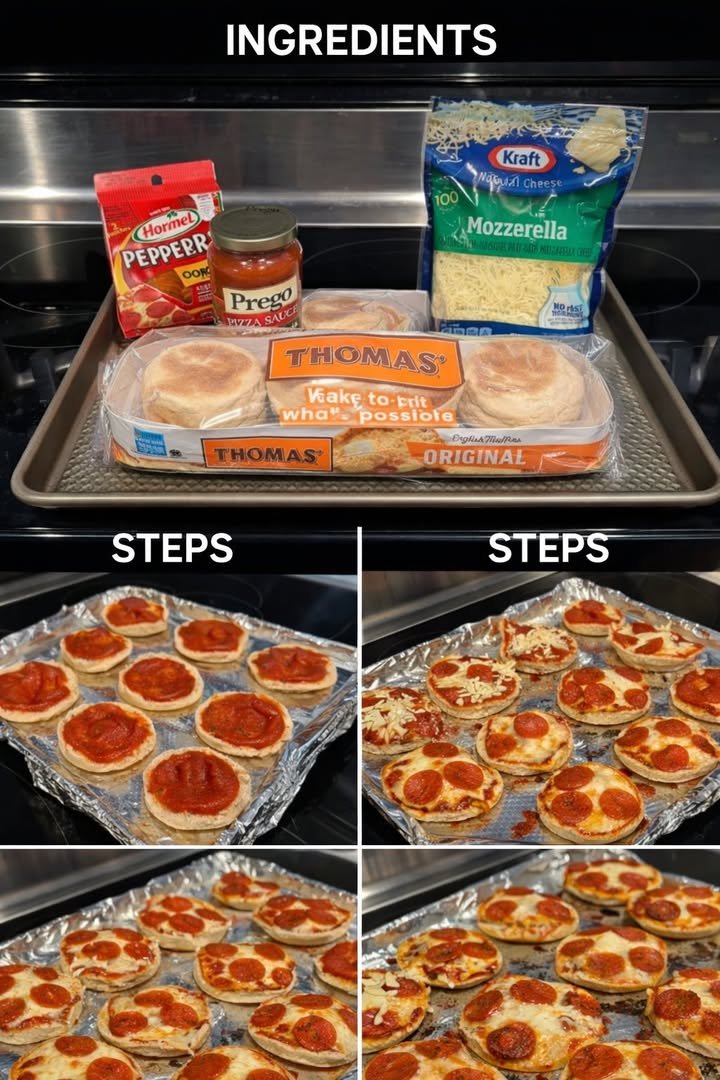 English Muffin Pizzas 4 English Muffin Pizzas