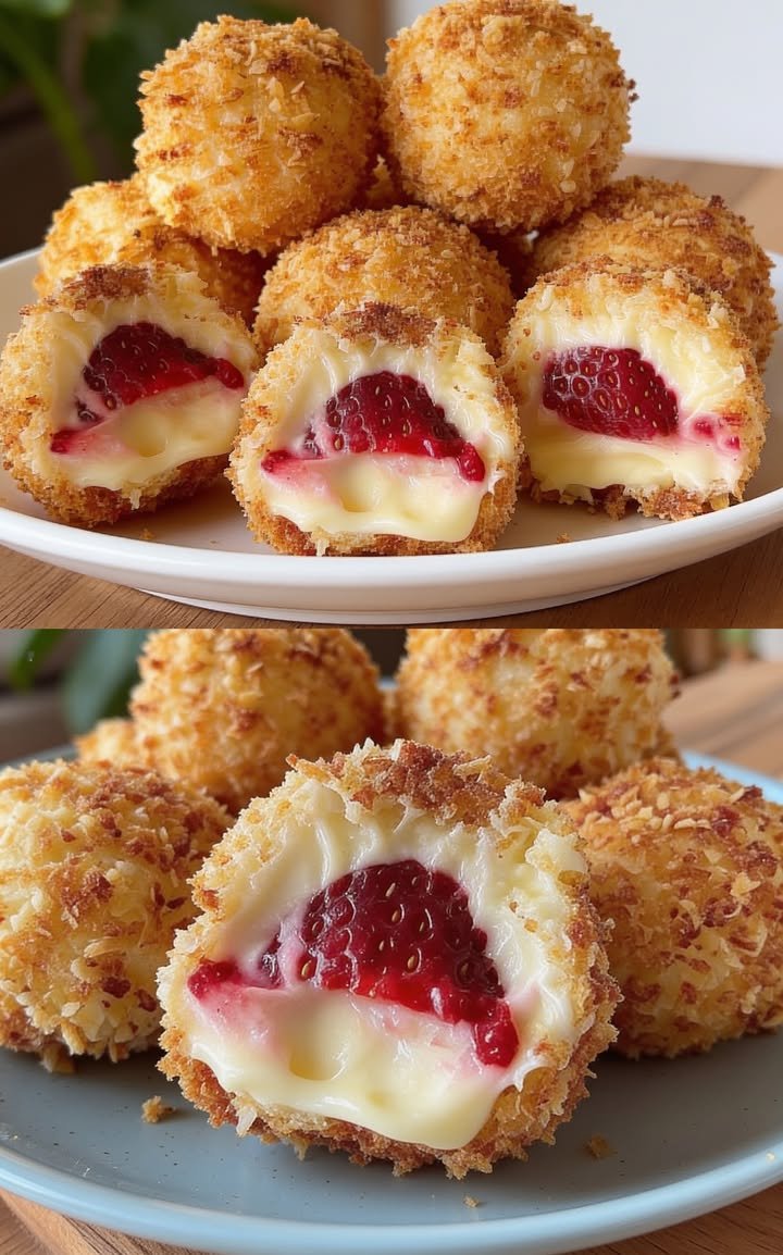 Erdbeer-Crunch-Pralinen