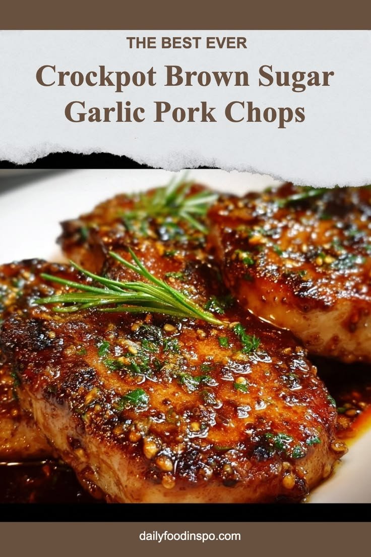 Crockpot Brown Sugar Garlic Pork Chops: Easy Sweet and Sour Recipe
