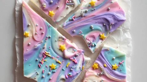 Unicorn Yogurt Bark: The Ultimate Magic Frozen Snack