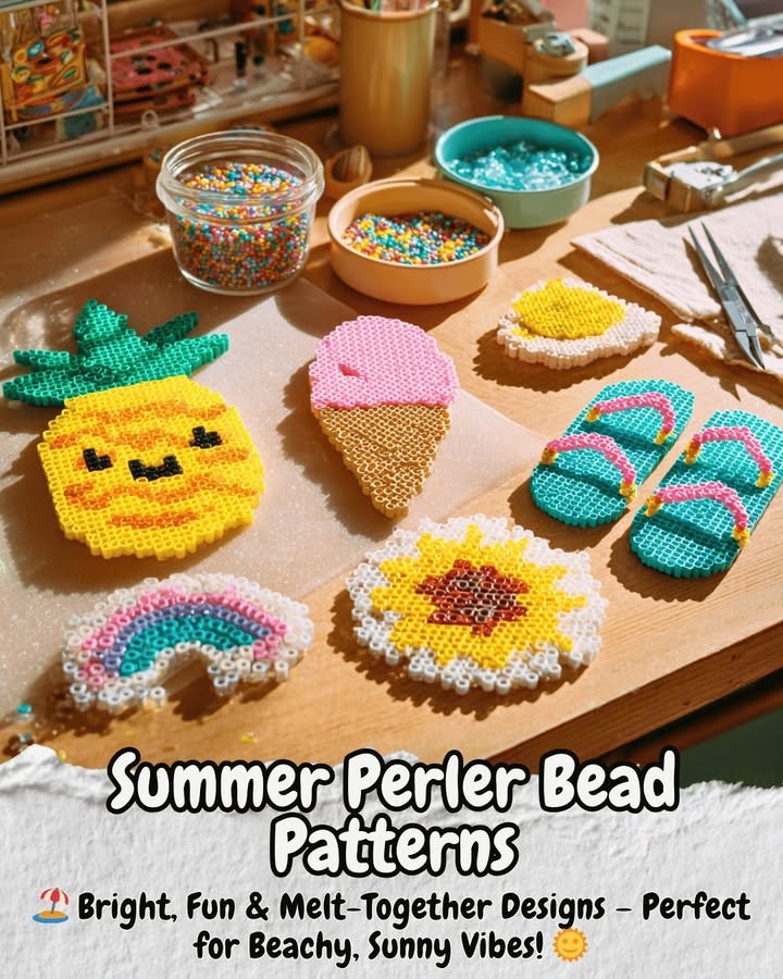 Patrones de cuentas Perler de verano