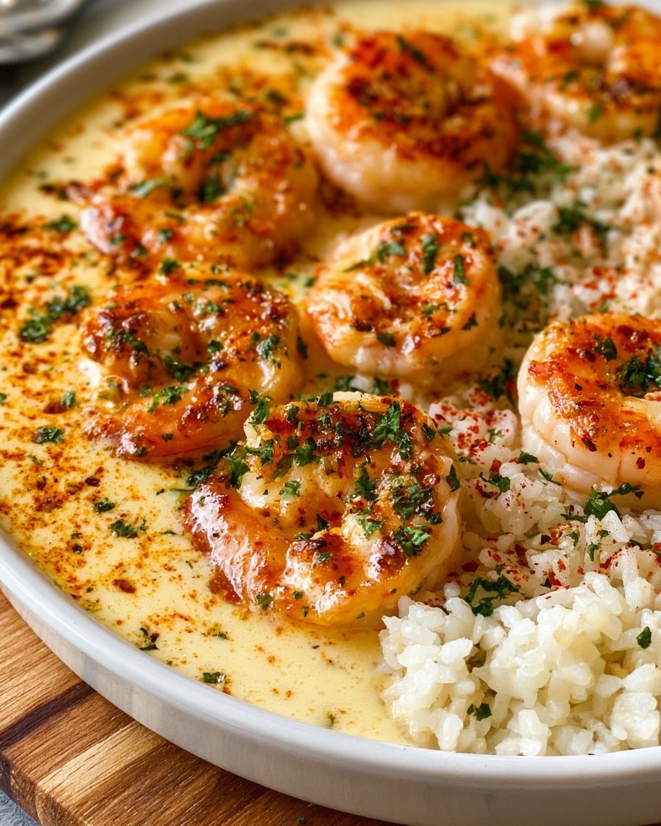 Garlic Butter Shrimp with Rice