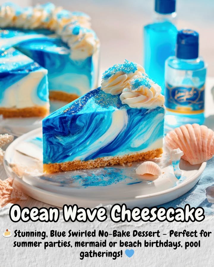 Tarta de Queso Olas del Océano