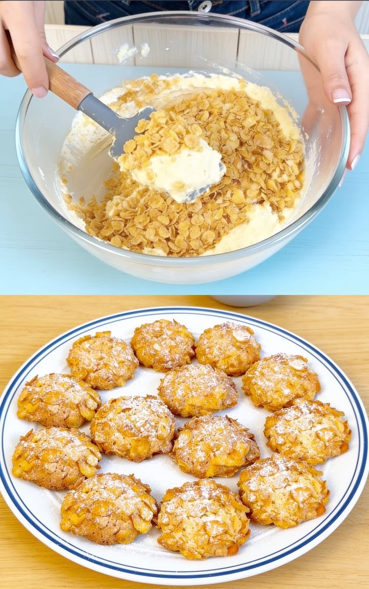 Mandelkekse mit Cornflakes