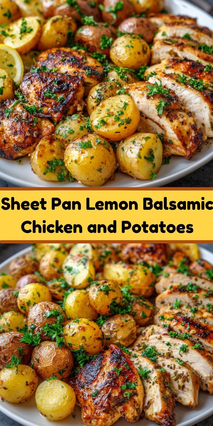 One-Pan Lemon Balsamic Chicken & Potatoes | Easy 30-Minute Dinner
