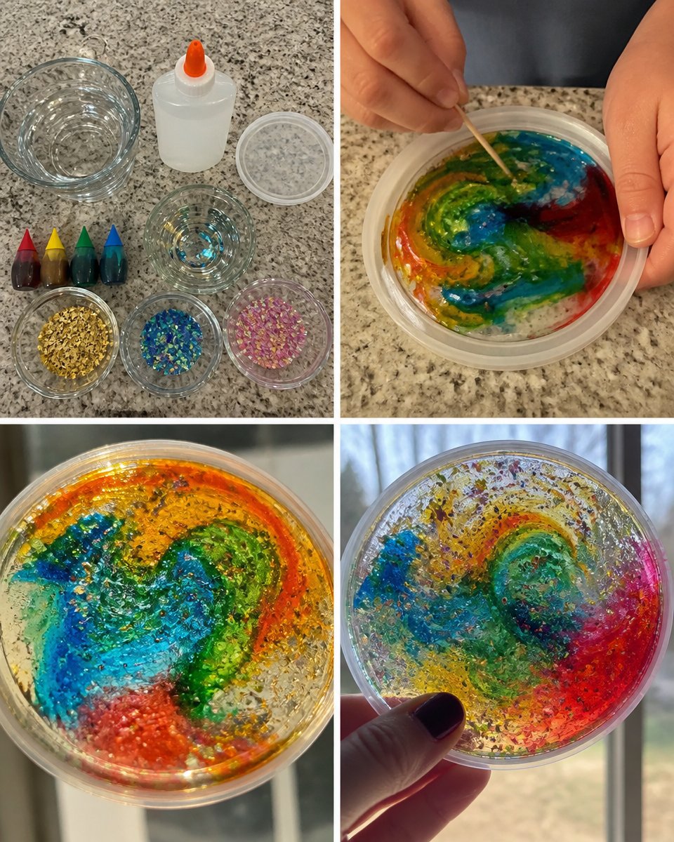 Firework Glue Suncatcher 15 Firework Glue Suncatcher