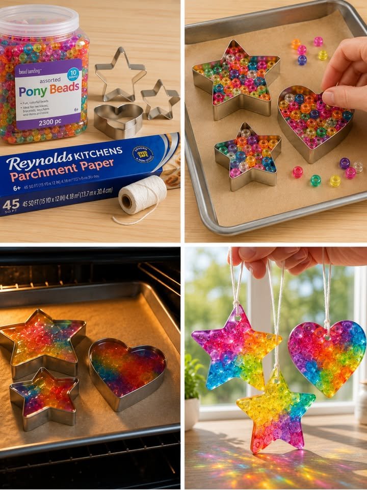 Melting Bead Suncatchers (DIY Window Art)