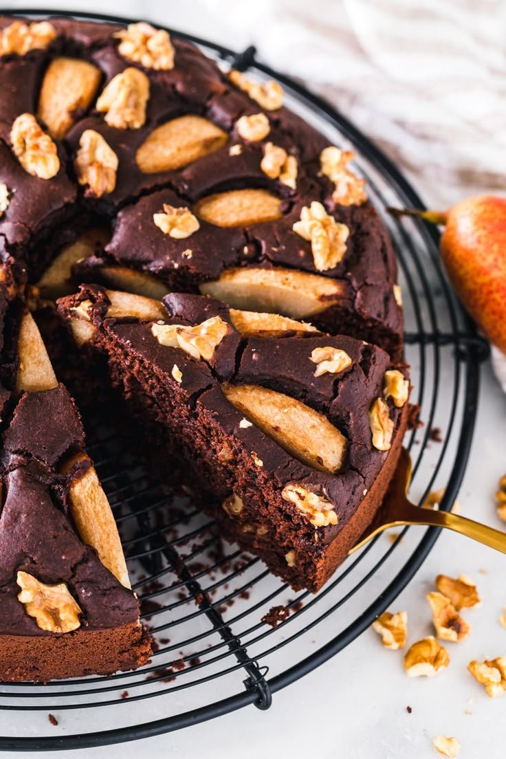 Veganer Birnen-Kuchen