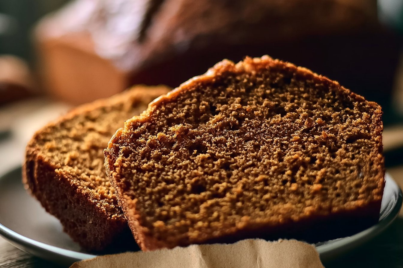 Golden Gingerbread Slice Of Tradition