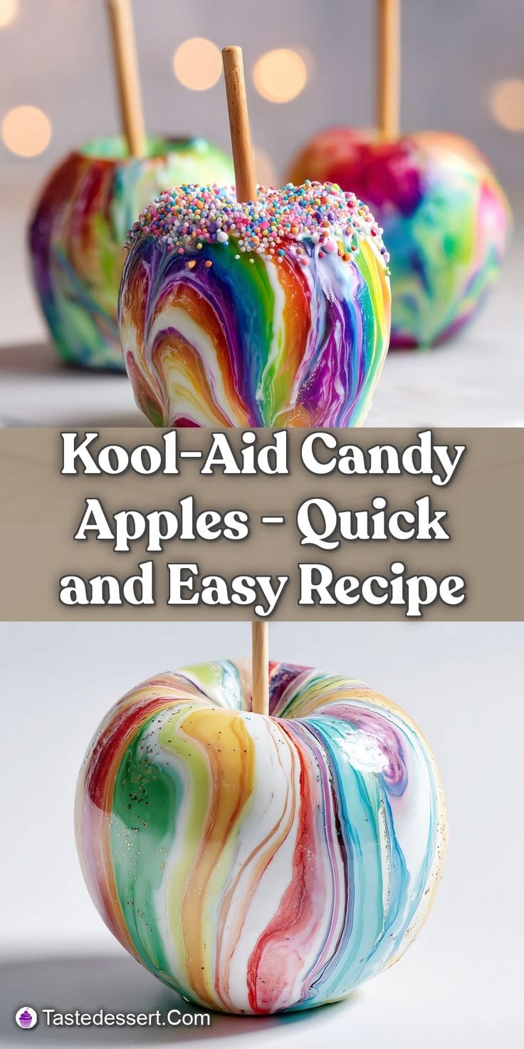 Kool-Aid Candy Apples - Quick and Easy Recipe