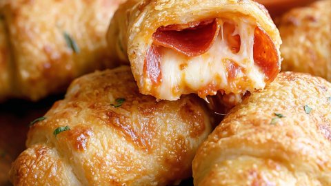 Pepperoni Pizza Crescent Rolls