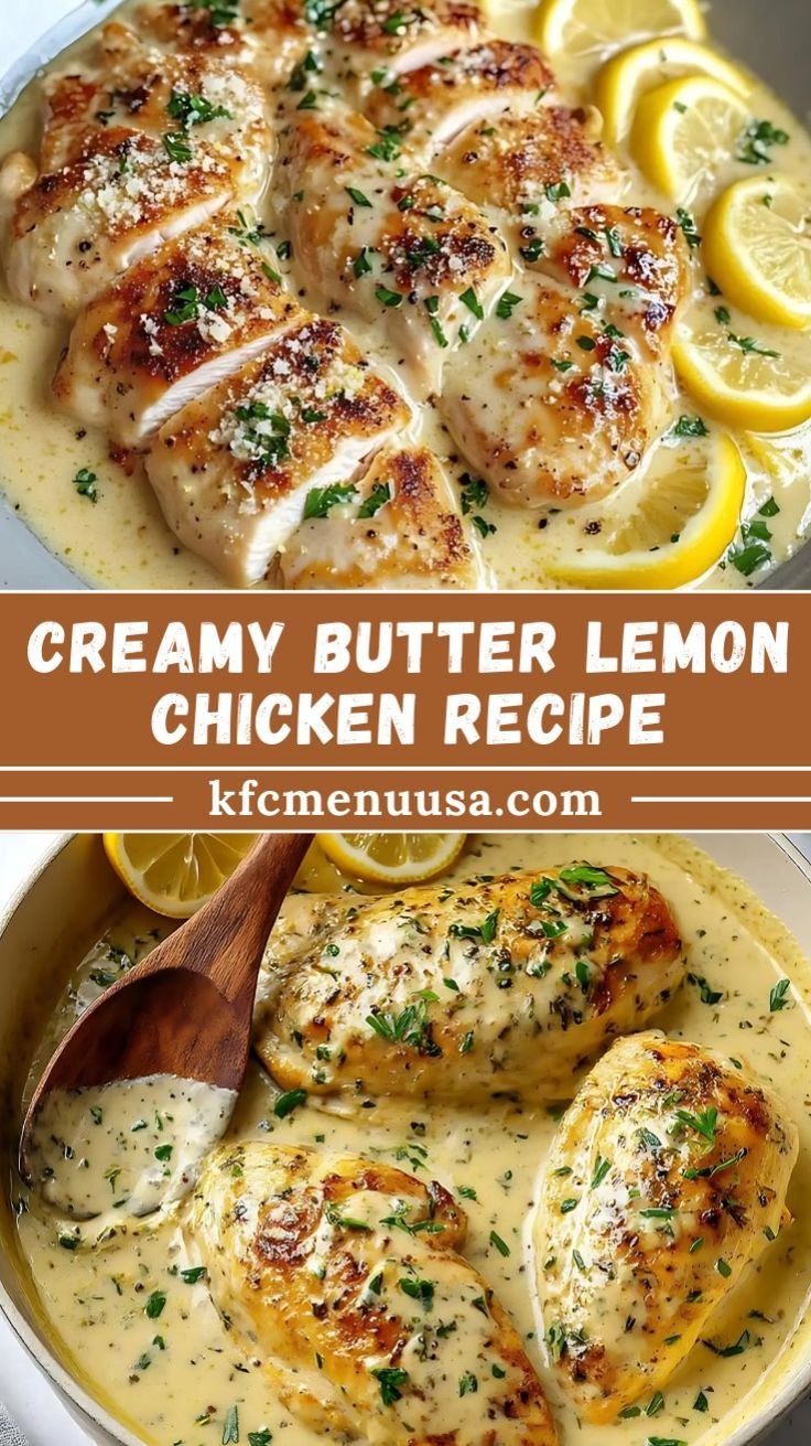Creamy Butter Lemon Chicken Recipe