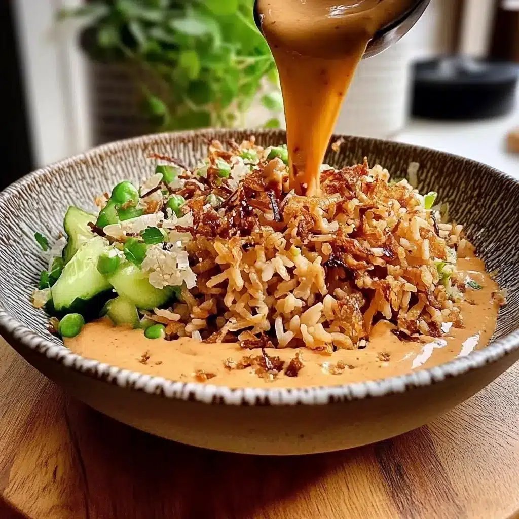 Knuspriger Satay-Reis-Salat