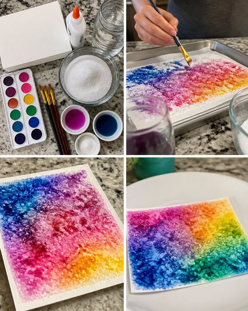 Salt Firework Painting