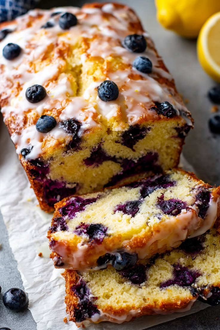 Lemon Blueberry Loaf Cake