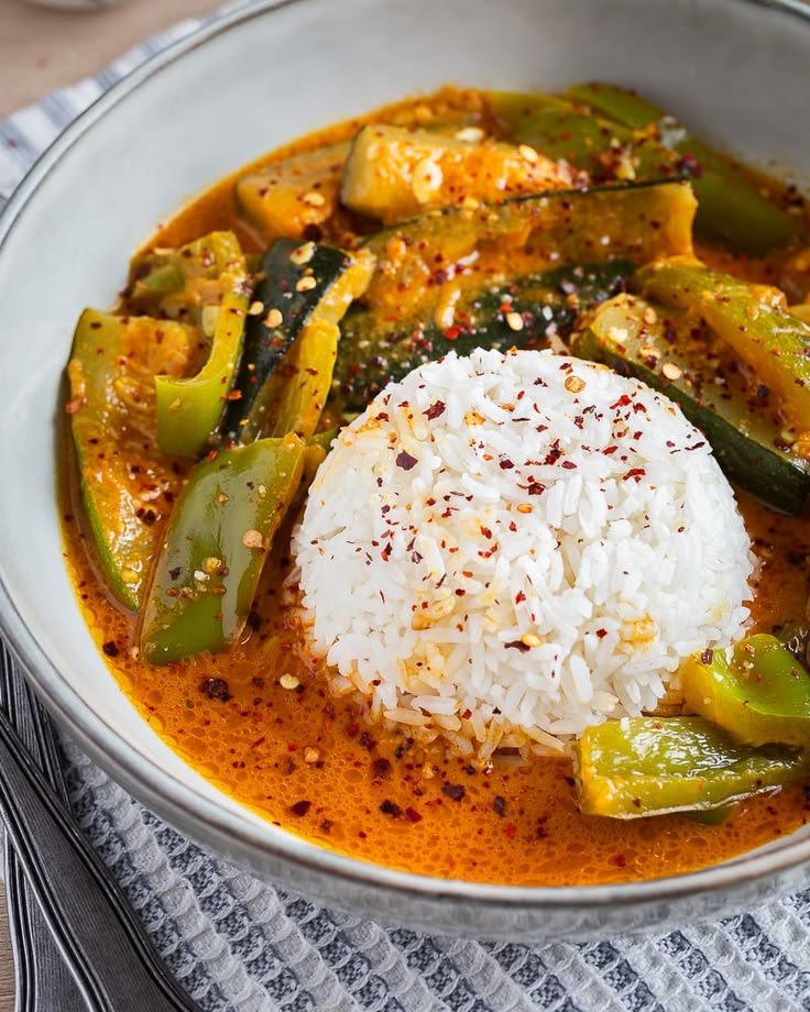 Courgettes Curry Coco | Recette Végétarienne Facile Et Rapide