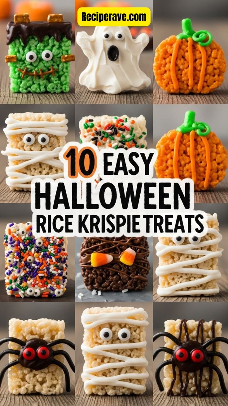 10 Easy Halloween Rice Krispie Treats