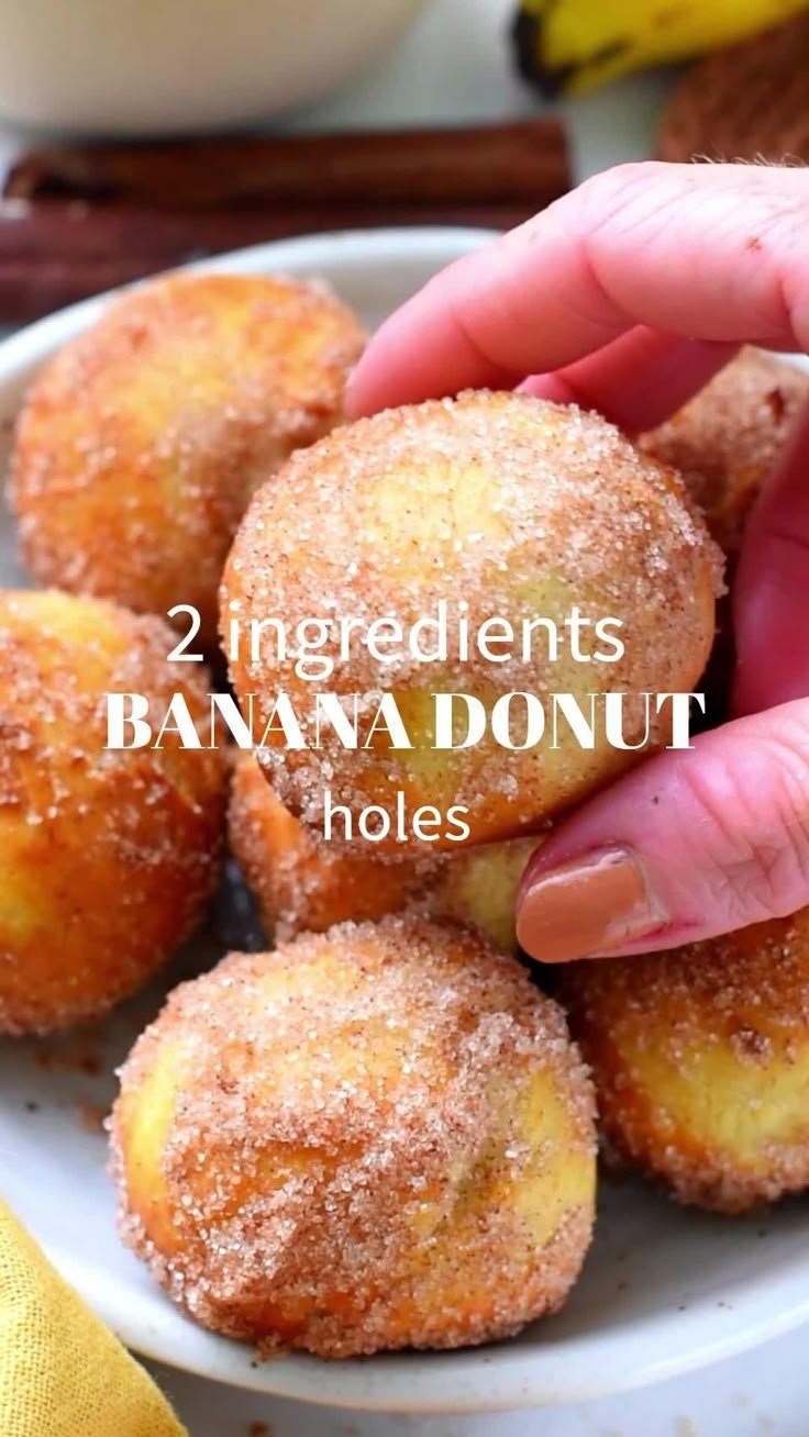 Two-Ingredient Banana Donut Holes