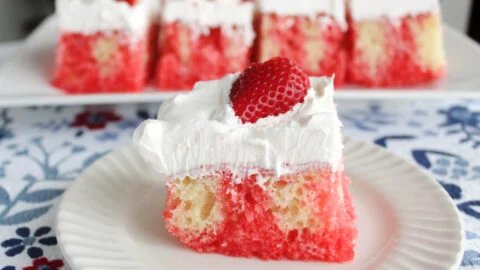 Easy Strawberry Poke Cake