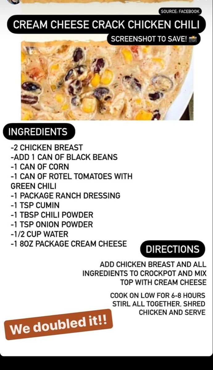 Crockpot white chicken chili!