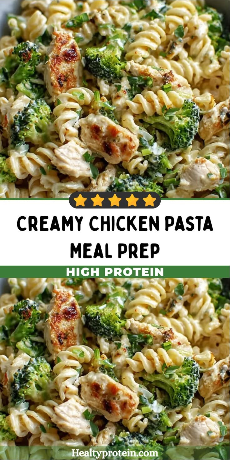Build Muscle With This Creamy Chicken Pasta Meal Prep