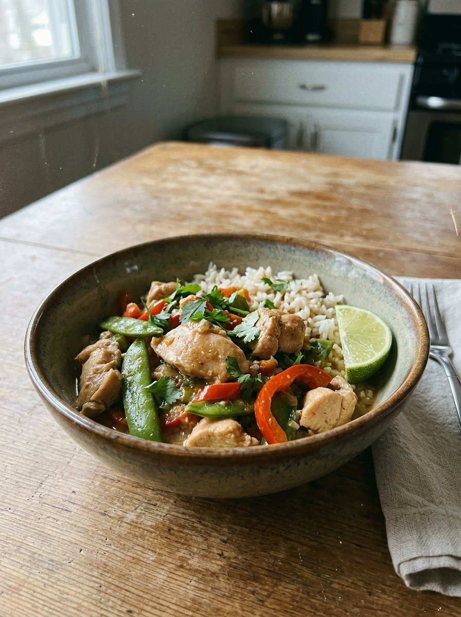 Coconut Chicken Rice Bowl