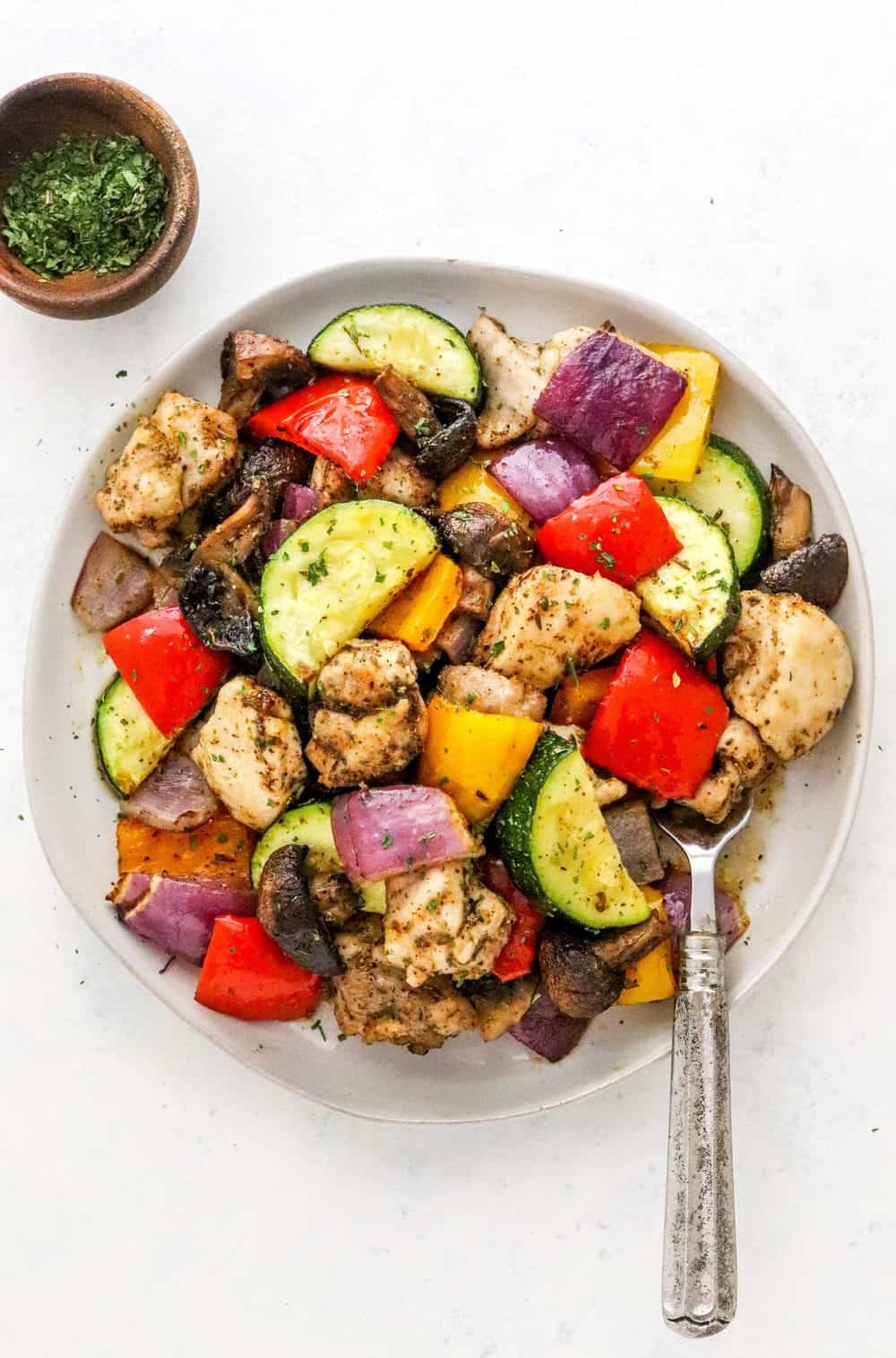 10 Minute Roasted Chicken and Vegetables - Air Fryer Recipe