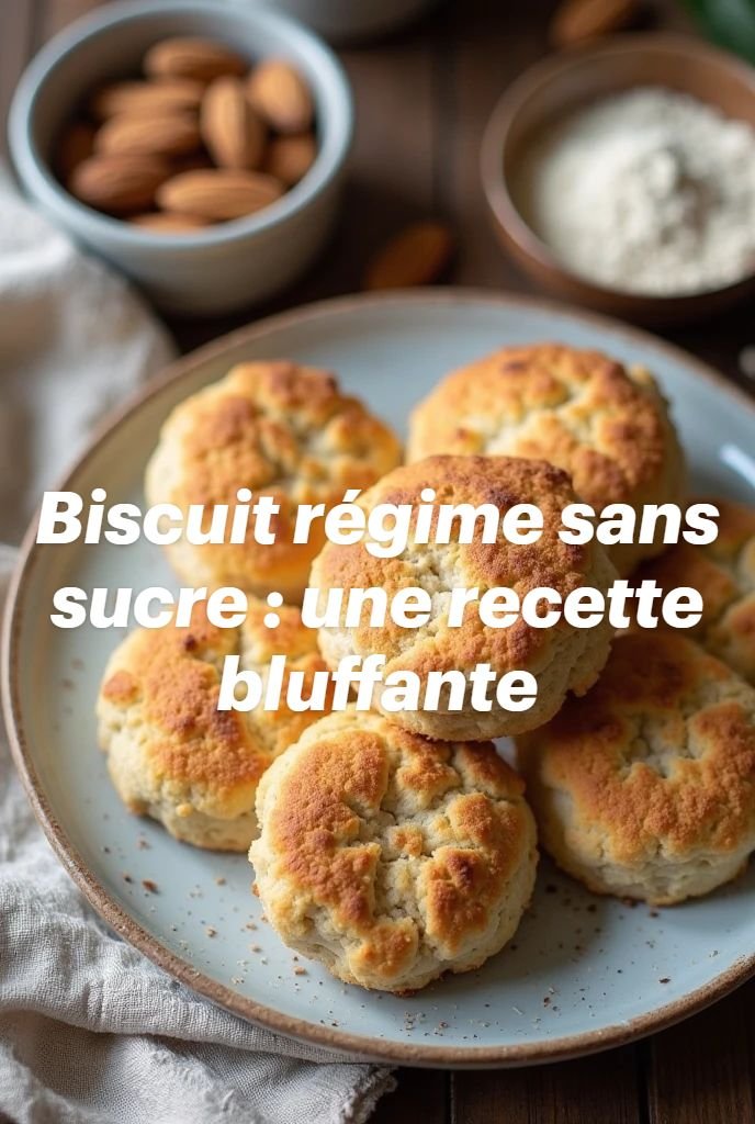 Biscuit régime sans sucre : une recette bluffante