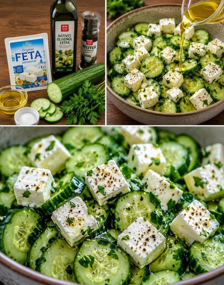 Gurken Feta Salat