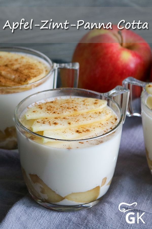 Apfel-Zimt-Panna Cotta - Rezept