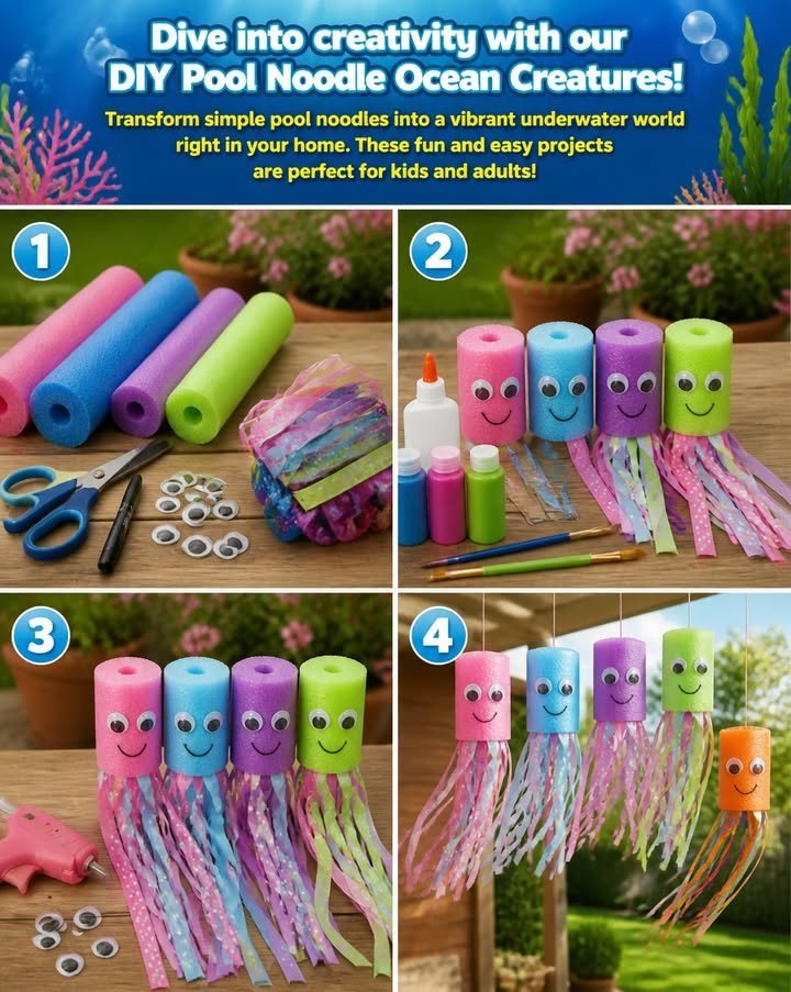 Pool Noodle Ocean Creatures Become Calmer 4 Pool Noodle Ocean Creatures