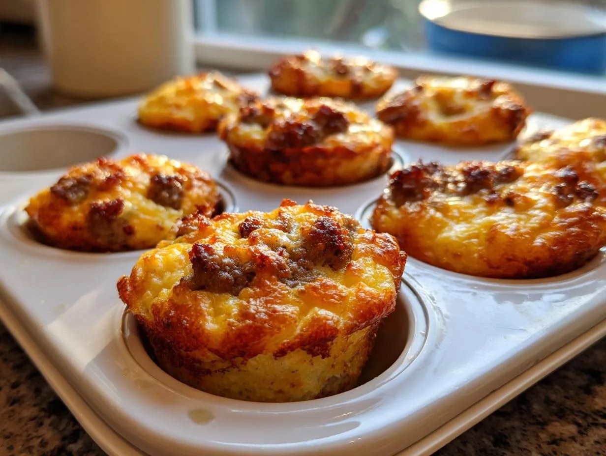 High-Protein Pancake Sausage Mini Muffins - 12g Protein Bliss