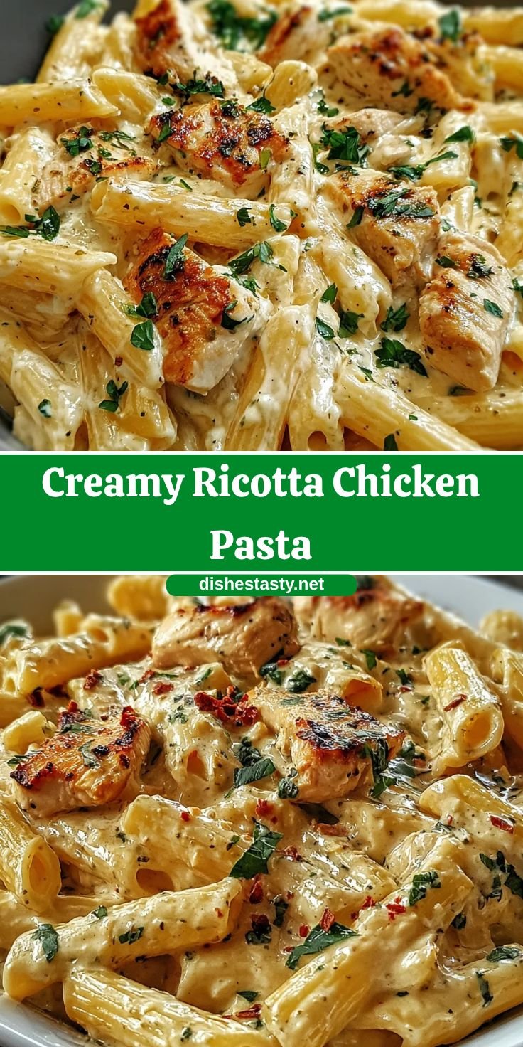 Creamy Ricotta Chicken Pasta – A Comforting Weeknight Delight