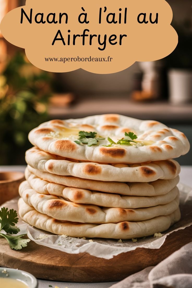 Naan à l’ail croustillant : une idée gourmande au Airfryer