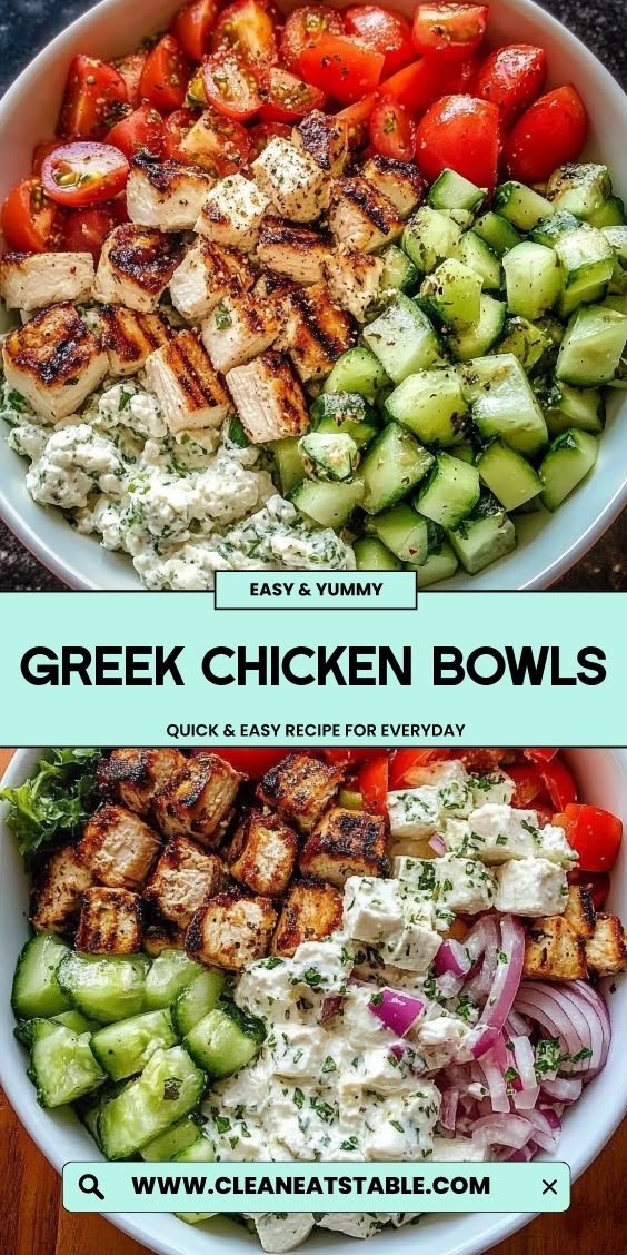 Greek Chicken Bowls